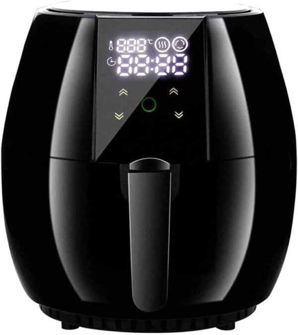1200 W Air Fryer with Quick Air Circulation System, Frying Technology, 60 Minute Timer and Adjustable Temperature Control for Healthy Cooking without Oil or Low Temperature