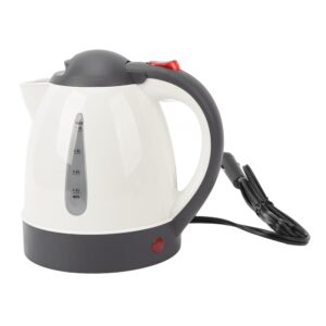 24V/12V Travel Kettle, 1000ml Battery Operated Kettle, 12V Devices for Camping, Road Trip, Travel, Cigarette Lighter, Car, Truck, Heated Water Tea Coffee