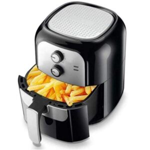 6L Non-Stick Air Fryer with Overheating Protection, Auto Shut-Off, Anti-scald Handle. Timed Frying Pan Required Charitable