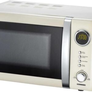 700 Watt Classico Retro Microwave in different colors - Cream