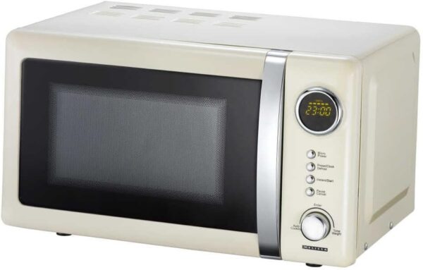 700 Watt Classico Retro Microwave in different colors - Cream