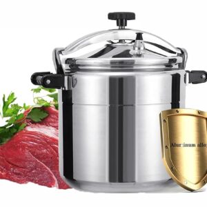 80L Commercial Very Large Pressure Cans, Multifunctional Explosion-proof Large Pressure Cookers, Suitable for Large Hotel Kitchens, Aluminium Pressure Cooker Compatible: Gas...
