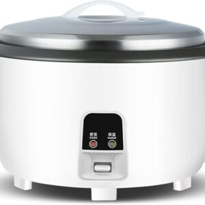 8L-45L Hotel Households Automatic Insulation and Non-Layer Liner Rice Cooker, Commercial Rice Cooker with Large Capacity, Multi-Function Smart Electric Rice Cooker Soup Pot, White