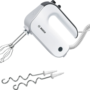 Bosch MFQ4840 Hand Mixer, Styline, 575 W, White, Silver Exclusive