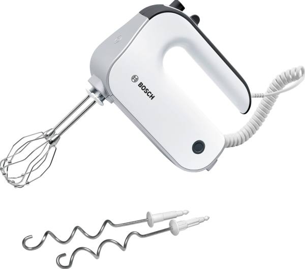 Bosch MFQ4840 Hand Mixer, Styline, 575 W, White, Silver Exclusive