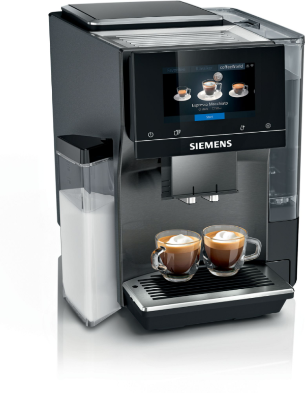Siemens TQ717DF5 fully automatic coffee machine, EQ700 integral, Dark inox, TopTeam water tank, extra class