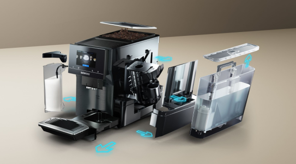 Siemens TQ717DF5 fully automatic coffee machine, EQ700 integral, Dark inox, TopTeam water tank, extra class - Image 7