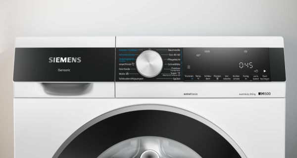 Siemens WN44G292 iQ500, washer-dryer, 9/6 kg, 1400 rpm, white - Image 5