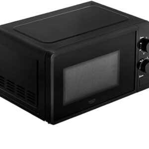 ADLER EUROPE AD 6206 Microwave Oven - 20L Capacity, 700W Power, 6 Power Levels, Defrost Function, Mechanical Control, LED Interior Lighting, Black