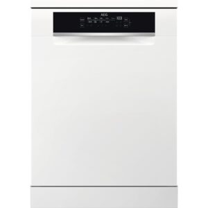 AEG FFB75707PW Freestanding Dishwasher Series 7000: with Glass Protection / B / Cutlery Drawer / estra Quiet 42 dB / 60 cm / Personalised Time Control with LED Display