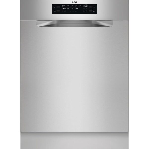AEG FUS7676APM Dishwasher Undermount 60 cm, Series 7000, Glass Protection, Energy Class A, Cutlery Drawer, Personalised Time Control, Quiet 42 dB, Water Stop, ComfortRails...