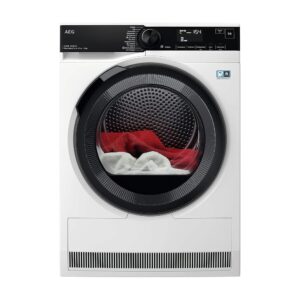 AEG Heat Pump Dryer 8 kg, Series 9000 AbsoluteCarePlus Down Drying, Precise Drying Results with 3D Scan Residual Moisture Determination, A+++, Drum Lighting, TR9M75680