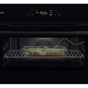 AEG NKK8N621B MealAssist Compact Oven with Microwave Black