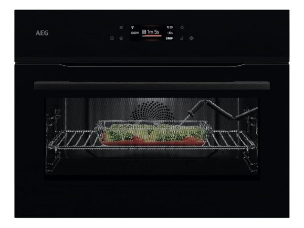 AEG NKK8N621B MealAssist Compact Oven with Microwave Black