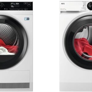 AEG TR8AMZ68 Heat Pump Dryer / Series 8000 with AbsoluteCare & LR8AMZ49FL Washing Machine/Series 8000 with PowerCare®