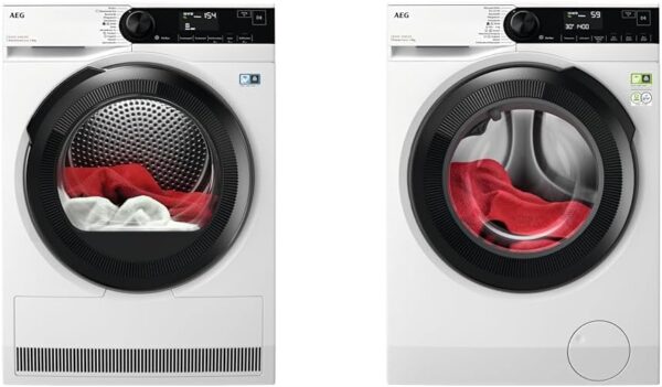 AEG TR8AMZ68 Heat Pump Dryer / Series 8000 with AbsoluteCare & LR8AMZ49FL Washing Machine/Series 8000 with PowerCare®