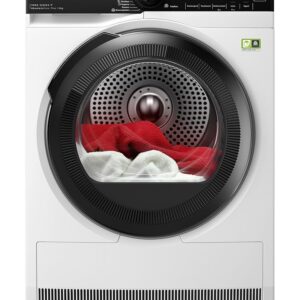 AEG WiFi Heat Pump Dryer 8 kg, Series 9000 AbsoluteCarePlus: Down Drying, Precise Drying with 3D Scan Residual Moisture Determination, A+++, Energy Saving, Drum Lighting, TR9W75680