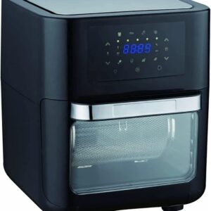 Air Fryer, 1700W, 10L, Electric Hot Air Fryer, Oven, Oil-free Stove, LCD Electric Fryer, Replaces Deep Fryer (Color : Black, Size : 10L) (Black 10L) Interesting Life Small