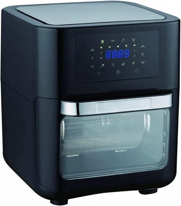 Air Fryer, 1700W, 10L, Electric Hot Air Fryer, Oven, Oil-free Stove, LCD Electric Fryer, Replaces Deep Fryer (Color : Black, Size : 10L) (Black 10L) Interesting Life Small