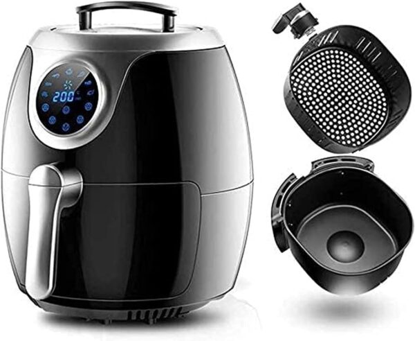 Air Fryer for Home Use Hot Air Fryer Accessories 8L Adjustable Temperature Control Timer Air Flow Technology Low Fat Cooking