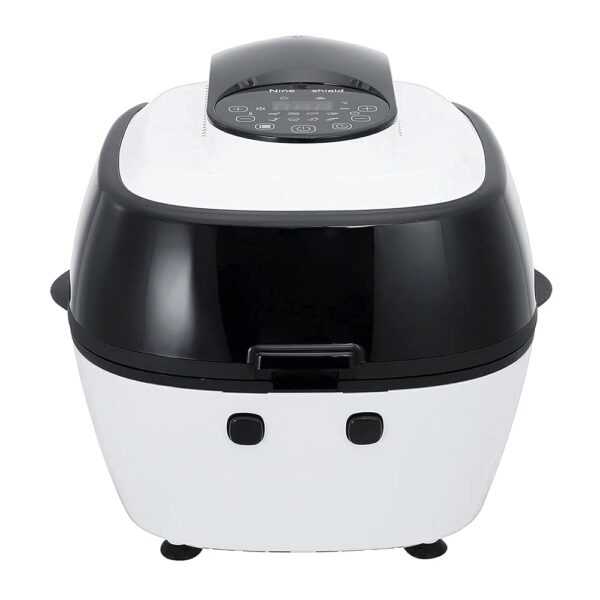 Air Fryer Healthy Air Fryer, Low Fat, No Oil, Kitchen Oven Timer 1350W for Reheating or Grilling (Color : White, S() (White 12L) Comfortable Birthday Effency
