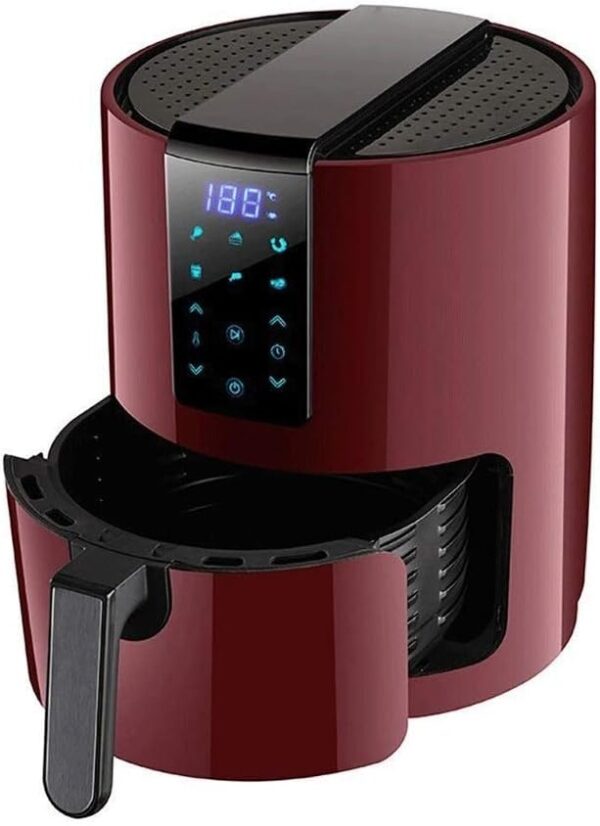 Air Fryers Electric Air Fryers Stainless Steel Cooker without Oil, Cooking Presets, Preheating and Alarm Reminder, 1 Litre Non-Stick Basket Size 33 cm x 25