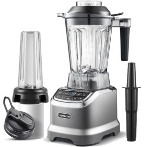 AMZCHEF 2-in-1 Stand Mixer with Two Mixing Containers - Blender Mixer High Performance Mixer 2000 Watt - 1.85 Litre Mixer Smoothie Maker with 6 Blades - Portable 600 ml Bullet...