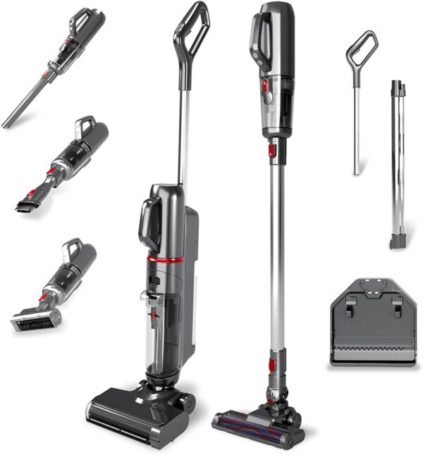 Atvel F35 TotalClean 5-in-1 Wireless Wet and Dry Vacuum Cleaner Powerful Handheld Vacuum Cleaner & Handle Vacuum Cleaner Self-Cleaning HEPA H12 Lightweight for Hard Floors,...