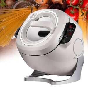 Automatische Kochmaschine, Smart Touch Ein-Knopf-Start zum Braten, Eintopfen, Kochen mit 360° Drehung, einfache Mahlzeitenzubereitung