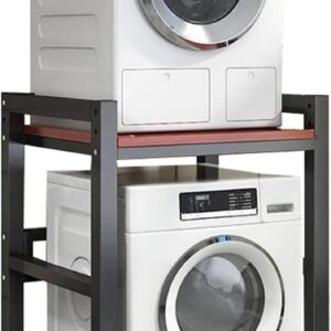 Awayhall Stacking Kit, Adjustable Stand, Front Loading Washing Machine and Dryer, Portable Shelf with 400kg Capacity, Overwash Storage Unit for Laundry