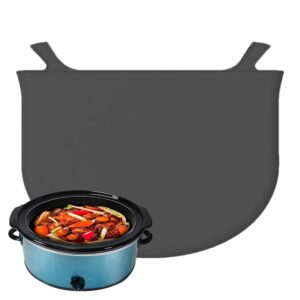 BAOK Slow Cooker Liner, Pack of 4, Leak-proof Silicone Separator for Slow Cooker, 6-7QT, Stainless Steel Colour, 23.7 Litre Capacity