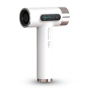 Battery Hair Dryer, 300 W, 100,000 RPM Portable USB Hair Dryer, 9 Wind Speeds, 3 Adjustable Temperatures, Rechargeable Hair Dryer for Travel, Dormitory, Outdoor