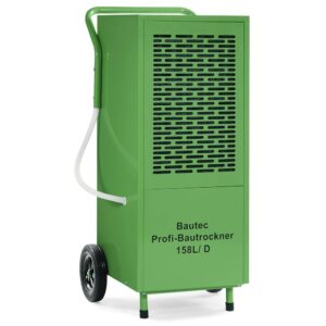 BAUTEC TOOLS EQUIPMENT CONSTRUCTION Construction Dryer with Condensate Pump, 158 Litres per Day, Dehumidifier for Rooms up to 300 m2, Dehumidifier 1,350 Watt, Room Dryer