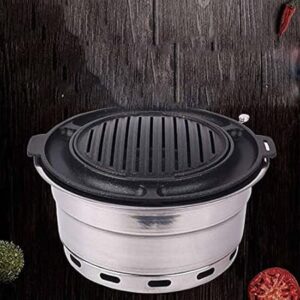 BBQ Grill Outdoor Upper Exhaust Carbon Oven Barbecue Commercial Stove Household Charcoal Roast Meat Pan