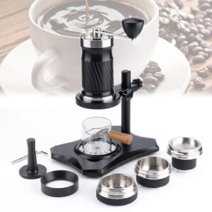BDJSN Hand Crank Coffee Machine Set, 100 ml, Portable Coffee Machine with Variable Pressure, 9-12 Bar Coffee Extractor with Storage Bag, for Camping, Travel, Outdoor Parties