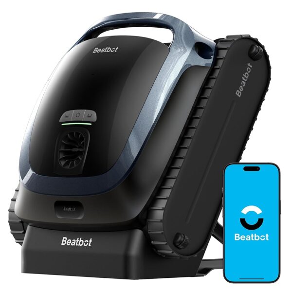 Beatbot AquaSense 2 Pool Robots, Battery Pool Vacuum Cleaner with Surface Parking Function, Pool Cleaner Floor and Wall, Double Cleaning of the Waterline, for Pools up to 300...