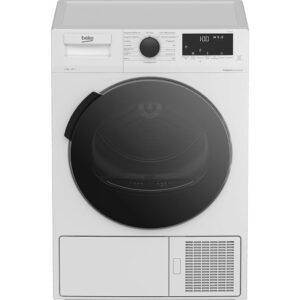 Beko DHC946GX Tumble Dryer with Heat Pump Technology, Stainless Steel Drum, 9 kg, A++, Hygienic Drying & Hygiene Refresh, White