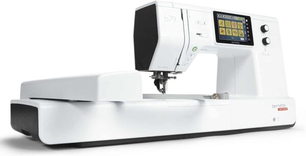 Bernette B79 Computer Controlled Sewing and Embroidery Machine with 5" Color Touch Screen, Multifunction Buttons, 4 LEDs and 230mm Sewing Surface