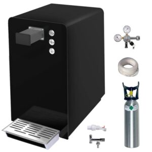 BieTal® Water Carbonator BT-30 Set Table Water System with Cooling Sparkling Water Drinking Water Dispenser 30 L/h - Black