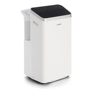 Bosch Cool 4000 Mobile Air Conditioner - 3-in-1: Air Conditioner, Dehumidifier, Fan - 2.6 kW for Rooms up to 35 m² - with Auto Mode, Silent Mode and Sleep Mode