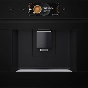 Bosch CTL7181B0 Series 8 Smart Built-in Fully Automatic Coffee Machine, 45.5 x 59.4 cm, TFT Touch Screen, Very Quiet Ceram Drive Grinder, AutoMilk Clean Self-Cleaning, 2.4 L...