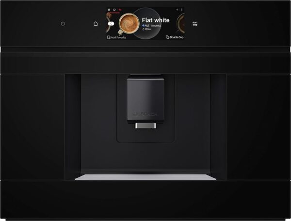 Bosch CTL7181B0 Series 8 Smart Built-in Fully Automatic Coffee Machine, 45.5 x 59.4 cm, TFT Touch Screen, Very Quiet Ceram Drive Grinder, AutoMilk Clean Self-Cleaning, 2.4 L...
