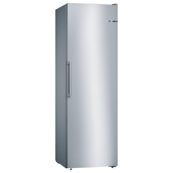 Bosch Home Appliances GSN36VLEP Series 4 Freestanding Freezer, E, 186 cm, 234 kWh/Year, Stainless Steel Look, 242 L, NoFrost, BigBox