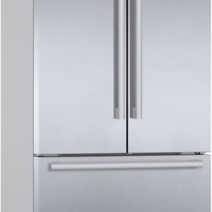 Bosch KFF96PIEP Series 8 Smart French Door Fridge, 183 x 90.5 cm, 402 L Cooling & 171 L Freeze, VitaFresh Pro 3x Longer Freshness, No Frost Never Defrost Again, Ice and Water...