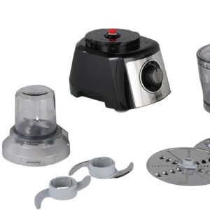 Bosch MultiTalent 3 Plus, MCM3PM386 Compact Food Processor, 50 Functions, Mixing Bowl 2.3 L, Mixer 1.0 L, Utility Knife, Cut and Rasp (Fine, Coarse) Drum (Cream), 900 W, Black