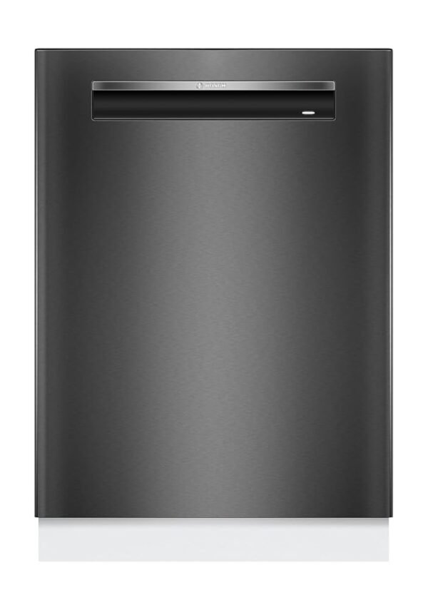 Bosch SMP4ECC72S Series 4 Dishwasher, 60 cm, Cutlery Drawer, Made in Germany, Extra Drying, Extremely Quiet, Green Collection, Home Connect, Brushed Black Steel, Anti-Fingerprint