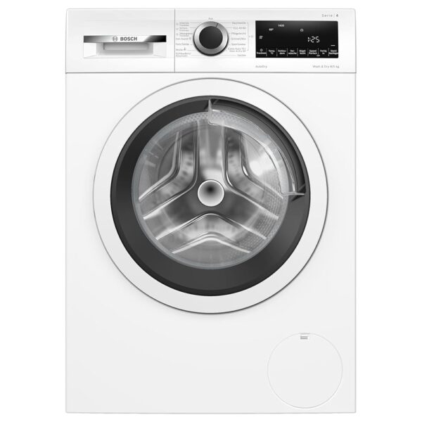 Bosch WNA13470, Series 4, Washer Dryer, 1-8 kg, 8 kg Wash & 5 kg Drying, 1400 rpm, AutoDry Optimal Drying, Extra Quiet, Wash and Drying in 60 Minutes, Iron Assist, Refill...