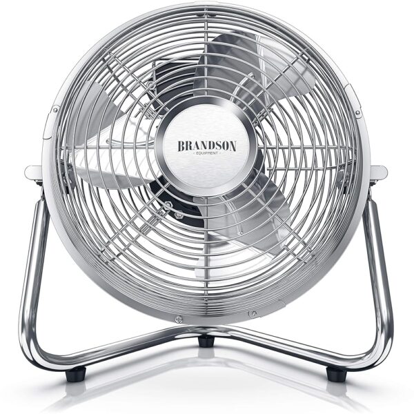 Brandson Wind Machine, Retro Style Fan In Chrome Design, Standing Fan, 32 Watts, Table Fan, High Air Flow
