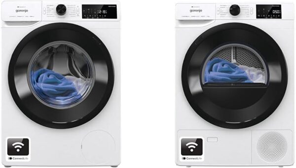 Bundle of Gorenje WPAM84A1T 8 kg Washing Machine with Steam Function + Gorenje DPNE82/GN 8 kg Dryer Condensation with Heat Pump