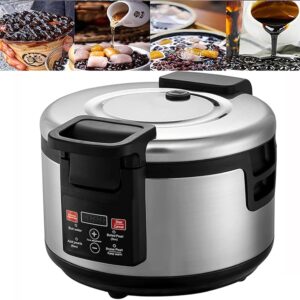 CAYBE Commercial 16 Litre Bead Pot Bead Cooker Automatic Bead Maniok Pot Non-Stick Touch Screen Bubble Tea Sago Cooker Suitable for Catering Restaurant Buffet